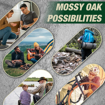 MOSSY OAK Multitool Pocket Knife, 10-in-1 Folding Pocket Knife Multitool with Stainless Steel Blade, Saw, Can Opener, Screwdrivers – EDC Tool for Camping, Hiking, Survival, Father Day Gifts