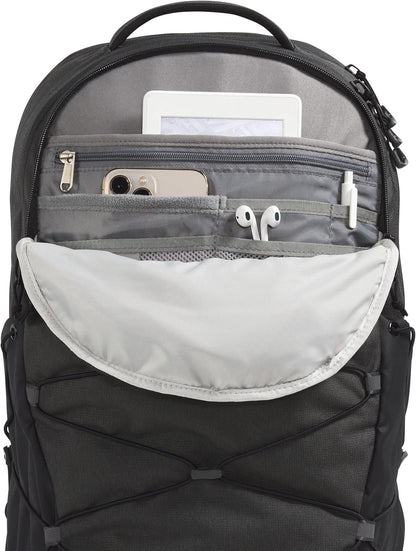 THE NORTH FACE Borealis Commuter Laptop Backpack | Water Repellent Finish, 16" Laptop Sleeve, Large Main Compartment for Everyday Carry, Asphalt Grey Light Heather/TNF Black-NPF, One Size