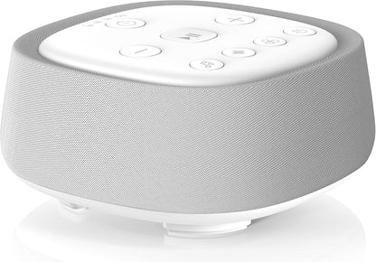 Rechargeable White Noise Machine with 28 Smoothing Sounds, Portable Sound Machine for Baby Kids Adult Sleeping, Auto-Off Timer, 32 levles of Volume Noise Machine Therapy for Home, Office, Travel