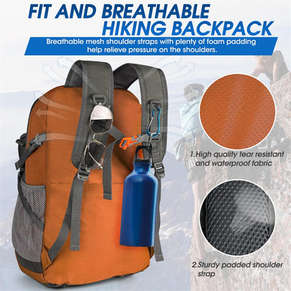IGOLUMON Hiking Backpack 40L Packable Lightweight Camping Backpack Men Women Waterproof Hiking Daypack Outdoor Travel Daypack
