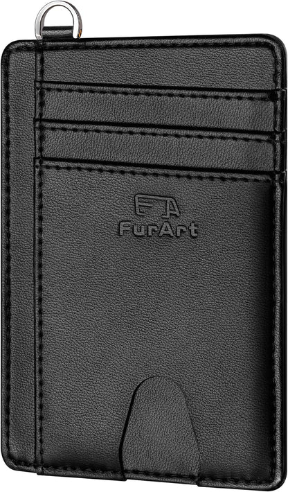 FurArt Slim Minimalist Wallet, Front Pocket Wallets, RFID Blocking, Credit Card Holder for Men & Women