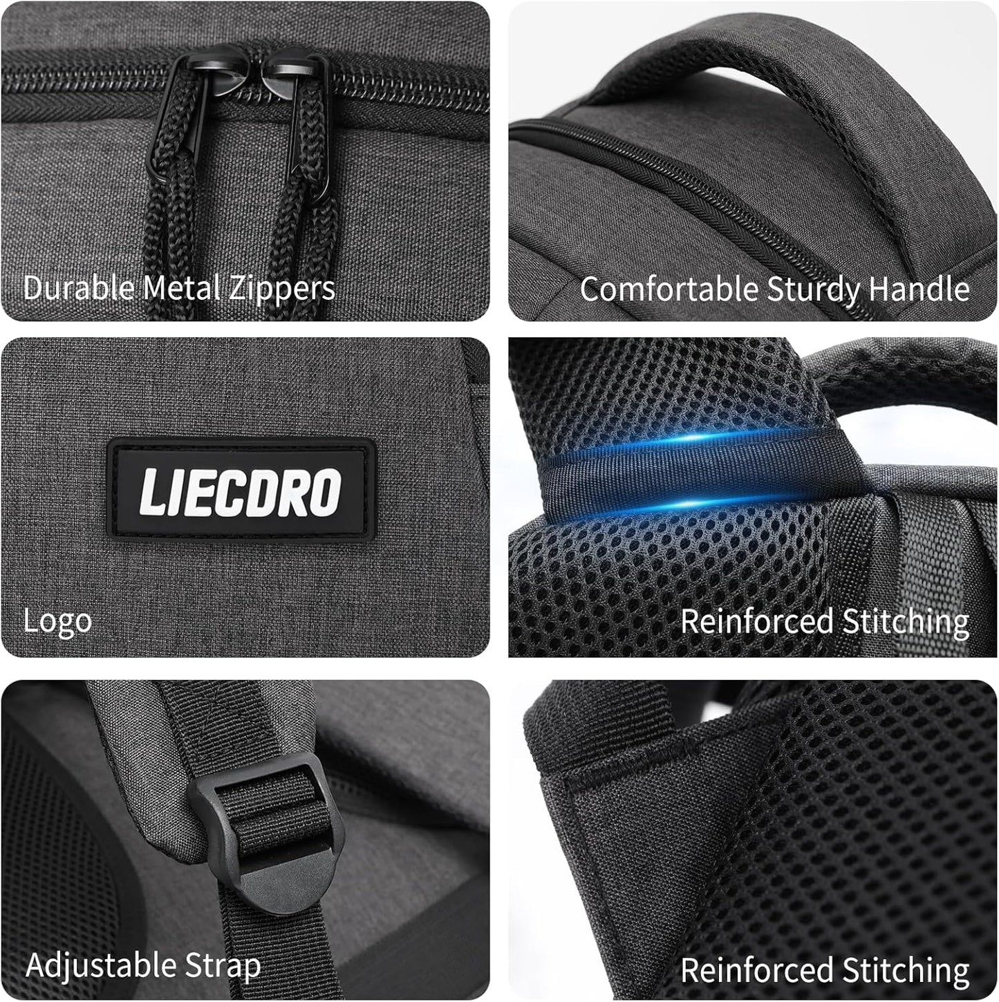 Black Backpacks for Men, Backpack for School, School Backpack for Boys Teens, 17.3 inch Laptop Back Pack with USB Charging Port, College Book Bag, Business Work Travel Bookbag, mochilas para hombres