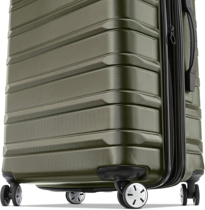 Samsonite Omni 2 Hardside Expandable Luggage with Spinner Wheels, 3-Piece Set (19/24/28), Vita Olive