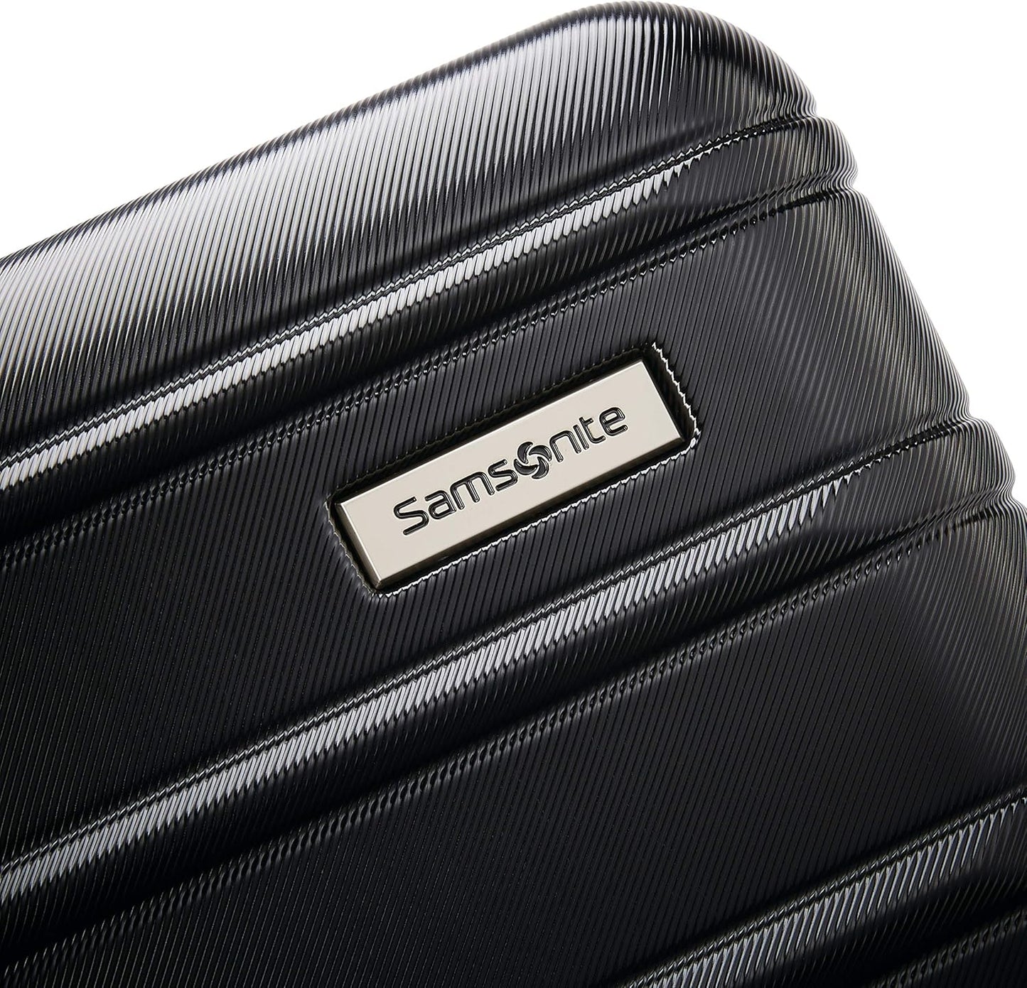 Samsonite Omni 2 24-Inch Medium Checked Hardside Luggage with 360° Spinner Wheels - Scratch Resistant Hardshell - TSA Lock - Expandable Polycarbonate Shell for Lightweight Travel - Midnight Black