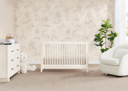 Delta Children babyGap Wren 4-in-1 Convertible Crib Greenguard Gold Certified, Antique White