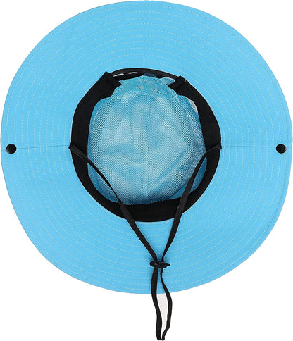 Womens Summer Sun Hat Beach Hat Wide Brim Outdoor UV Protection Hat Foldable Cool Mesh Ponytail Bucket Hat