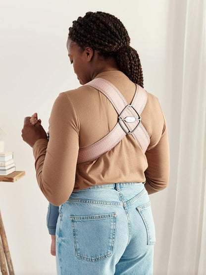 BabyBjörn Baby Carrier Mini, 3D Mesh, Dusty Pink | Newborn Carrier (7-25 lbs), Ergonomic, Easy-to-Use