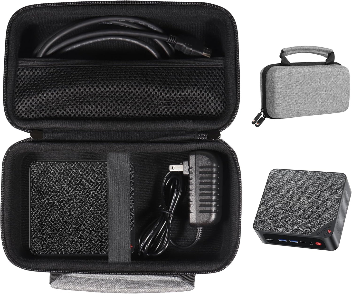 GETGEAR Mini PC Case for Beelink Mini PC compatible with SER, SEI like SER5, SER AMD Ryzen 7 5700U, SEI 4700U, SER5 5560U, SER5 MAX