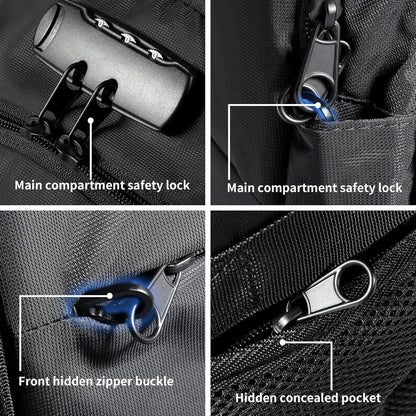 Tzowla 35 Liter Anti Theft with USB Charging Port Laptop Backpack