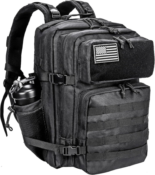 LHI Military Tactical Backpack for Men and Women 45L Army 3 Days Assault Pack Bag Large Rucksack with Molle System