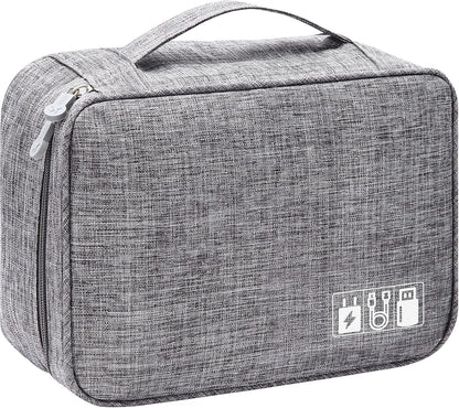 VOCUS Electronics Organizer Travel Cable Organizer Bag for Electronics Accessories, Portable Tech Carring Large Storage Case for Charger, Cord, Power Bank, Hardware