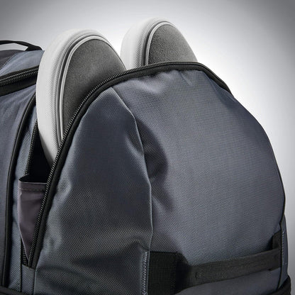 Samsonite Andante 2 Wheeled Duffel Bag – 32-Inch Durable Rolling Luggage with Inline Skate Wheels, Push-Button Handle & Spacious Compartments – Travel-Friendly and Lightweight - Riverrock/Black
