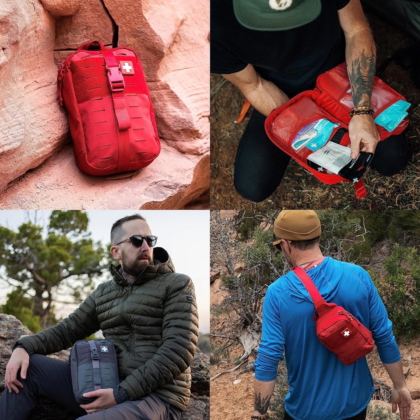 MY MEDIC MyFAK Standard Ifak First Aid Kit - 132 Life Saving Trauma and Medical Items - HSA FSA Eligible Survival Kit for Camping or Your Car - Black
