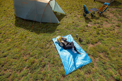 Big Agnes Why Not Picnic Blanket, 55x85 - Waterproof Outdoor Blanket with Insulation, Hidden Pocket & Stuff Sack for Camping, Beach, & Concerts