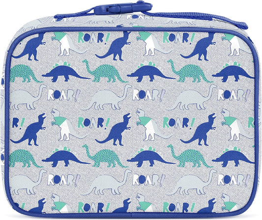 Simple Modern Kids Lunch Box for School | Reusable Insulated Lunch Bag for Toddler, Girl, and Boy | Meal Containers with Exterior & Interior Pockets | Hadley Collection | Dinosaur Roar